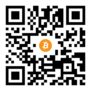 bitcoin:3PwAsXBHWobP53JYin62EcUTKvRgtkjgxw black Bitcoin QR code