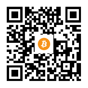 bitcoin:3Pzp6go6zivdPvfguT3Xv7irqAm4DLG8kG black Bitcoin QR code