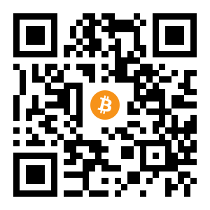bitcoin:3Pzw6mNtAQVxKLmmgU5WnZ8nqBw26Zdyxo black Bitcoin QR code