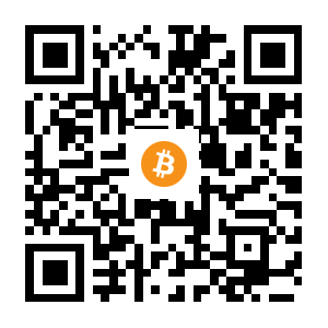 bitcoin:3Q1vnUkbyWeU5ks3wfoNGdpKYki8Q8BMFM black Bitcoin QR code