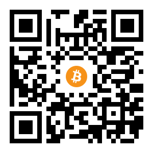 bitcoin:3Q6bjsDcWLm8sndc2P3aJm16CdgyEGf7Bk black Bitcoin QR code