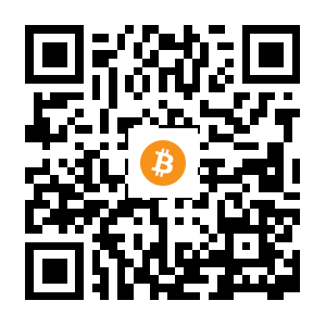 bitcoin:3QDzSEuKT8wsHXTkiiLiSz991Qe79m1TVm black Bitcoin QR code