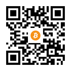 bitcoin:3QHhaqSJoXYeWNE1c9udUJBAewRcnoWGVh black Bitcoin QR code