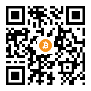 bitcoin:3QJyeENiEExXczz5CTwJkWPF29EUq32DaS black Bitcoin QR code