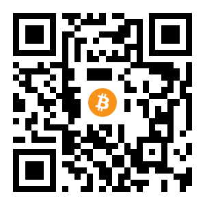 bitcoin:3QQGnjexqxypd4yYA5Xfd53e3sZXFK9PYV black Bitcoin QR code