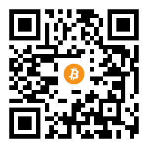 bitcoin:3QVuTcEcpZvhoUjVCAw7z5co8ugYtV6rtm black Bitcoin QR code