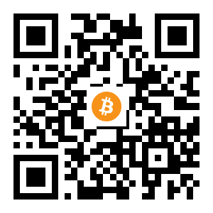 bitcoin:3QWTcvFjiVbu7aBtYTg3GybnTx2hgrE59m black Bitcoin QR code
