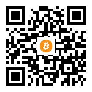 bitcoin:3QjXubrqfH1regxj9QskofEwsMNTyjpU1L black Bitcoin QR code