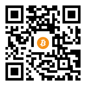 bitcoin:3QuBSppmxXdmjXeg21YAUejTAgEQait9Zz black Bitcoin QR code