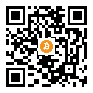 bitcoin:3R1E7Q97wdayWW7jR7LcVWe3ZxyCn5YX1b black Bitcoin QR code