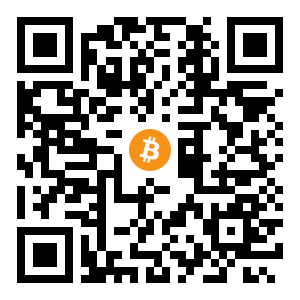 bitcoin:bc1q7ewwk627c63pzf9ug8wcaj82lj32mfx6lushyd black Bitcoin QR code