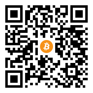 bitcoin:bc1q82w34qg3fxjxj45xnkg8f2qe3vkzv9632ds4km black Bitcoin QR code