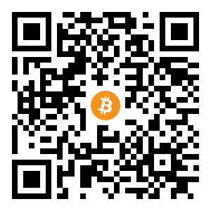 bitcoin:bc1qce9zp6v6zsfpatrmpxs59he5ffj02d2tmuru0d black Bitcoin QR code