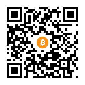 bitcoin:bc1qeayheuy4wjre7zr4dtuzv9j47yqayqw9fg607n black Bitcoin QR code