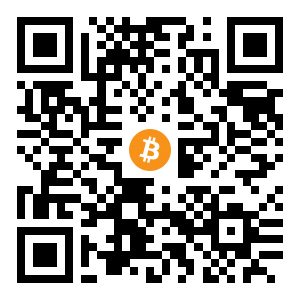 bitcoin:bc1qgfc3qyncmwkywynfzsnhhux349xxc370qcxpvs black Bitcoin QR code