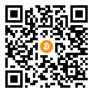 bitcoin:bc1qgyckz8fly6wspe60hryhq605ch98zlvtvp68le black Bitcoin QR code