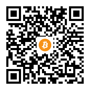 bitcoin:bc1qq97ad9tqua0wwjudc6mw3r4tgrxrz8g5vsen8e black Bitcoin QR code