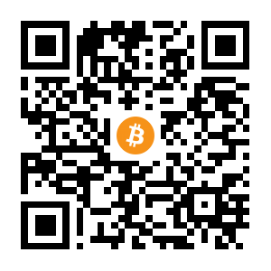 bitcoin:bc1qqedakph4tu0nkue4uswr96yu557thv4ff23gvf black Bitcoin QR code