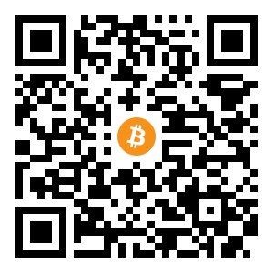 bitcoin:bc1qqge0pumnz9s8y6ydqanuhqj9s3xwnjc6s2sy7c black Bitcoin QR code