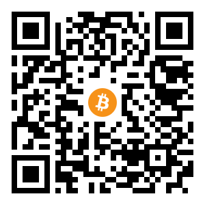 bitcoin:bc1qqhmjftk3dqdgzjaxectgavlpp4td0a4yc4mc3e black Bitcoin QR code