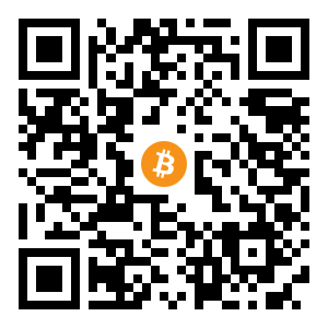 bitcoin:bc1qqrjf8kuh4cyvk0p28a5t7pljpkfxrtgm6wt7js black Bitcoin QR code