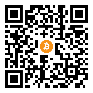bitcoin:bc1qqwrkczwrh925ypetrpkrjcgxwwsatp4mewyy8v black Bitcoin QR code