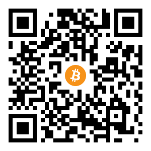 bitcoin:bc1qqyhcnm3n9jj6d3gd3cn5fp80pg2uw8xs4yhvg5 black Bitcoin QR code