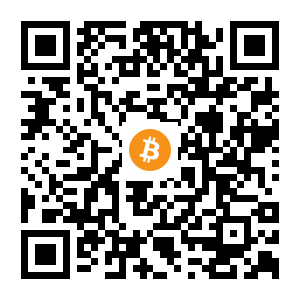bitcoin:bc1qqyq43exd8ktnr2ghpf7445hru8gj68ehkjey2r black Bitcoin QR code