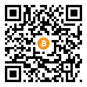bitcoin:bc1qrcf6atjy357s36unpr8lsep32cn790vgtjm3dp black Bitcoin QR code