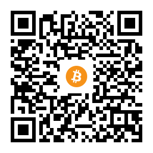 bitcoin:bc1qrf3k2hy9gj7njvhxzx3yg8w8gjegzsz508lkpyj6ralyvra35f2q2e43kn black Bitcoin QR code