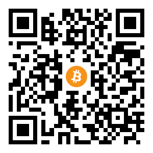 bitcoin:bc1qrfnxrh9zz23au3s2xugz9npldmme4spaty7qmv black Bitcoin QR code