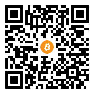 bitcoin:bc1qrwns57xaly4aewzh4n7379envlh6v6ae4gty7g black Bitcoin QR code