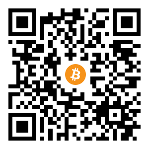 bitcoin:bc1qy3au0t2eg3vlg4d255s7x6zx56fr34kcqt8ru5 black Bitcoin QR code