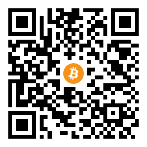 bitcoin:bc1qypj3xx44pvfxay3tum9df8695j43g4al6yhq8s black Bitcoin QR code