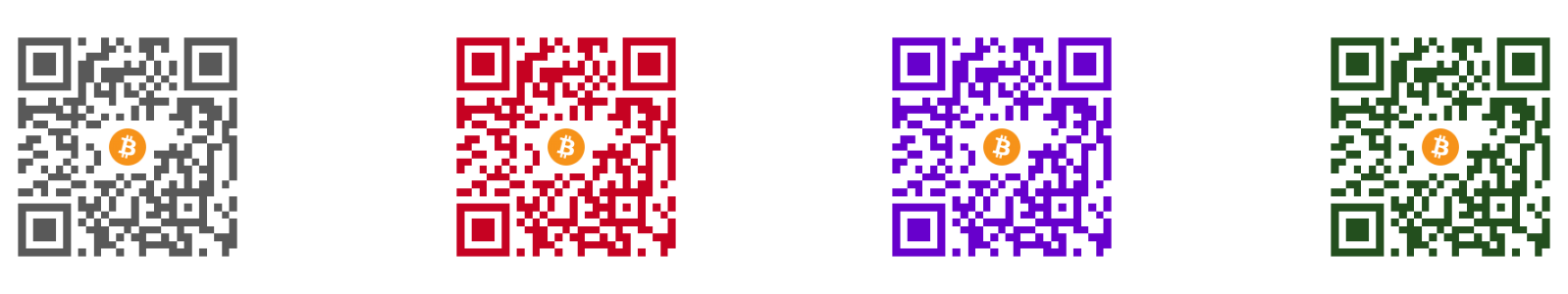 Custom colored QR code examples